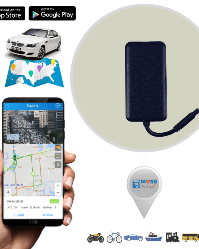 DUPNO Standard 3G Tracker Mini Anti-Theft Vehicle GPS Tracker