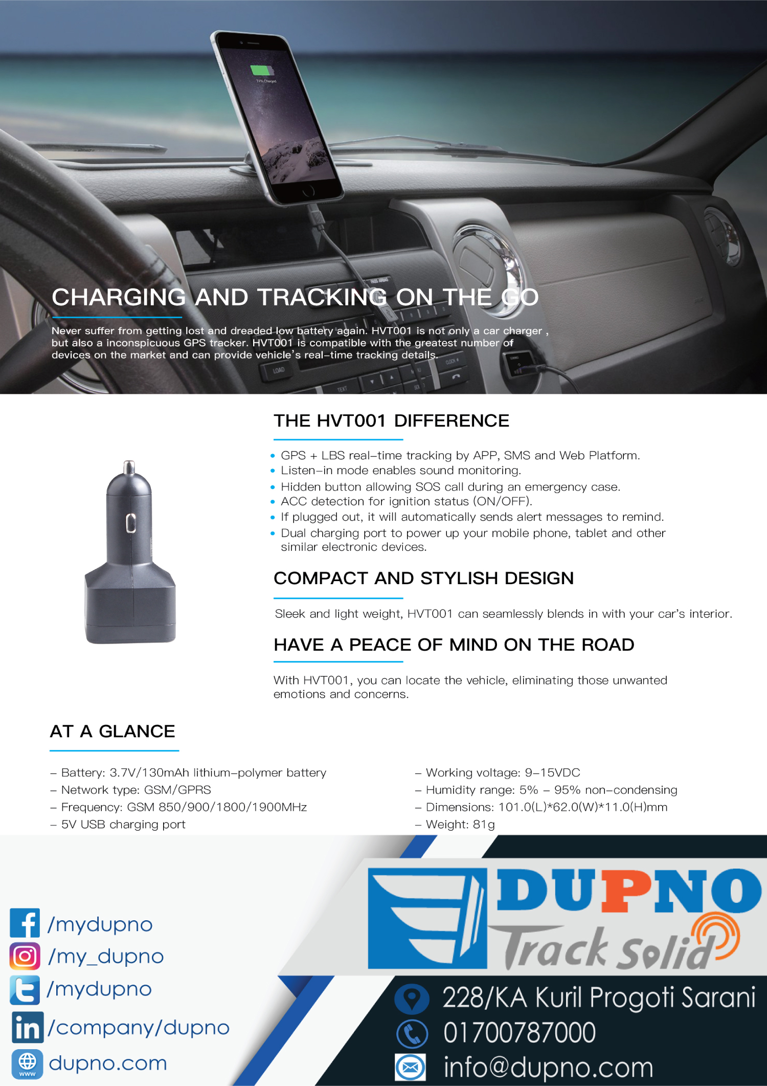 DUPNO best GPS tracking service in Bangladesh with latest and advanced IoT Devices and Platform with Web, iOS and Android Mobile Apps
