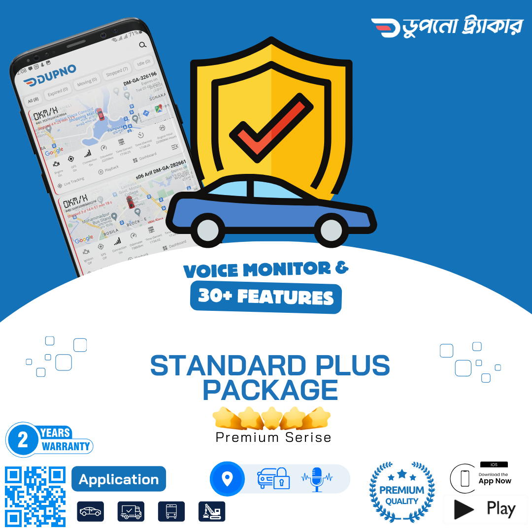 Standard Plus Package | Your Ultimate GPS Tracking Solution for All Vehicles