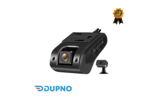 Dupno AI dashcam with road and driver cameras