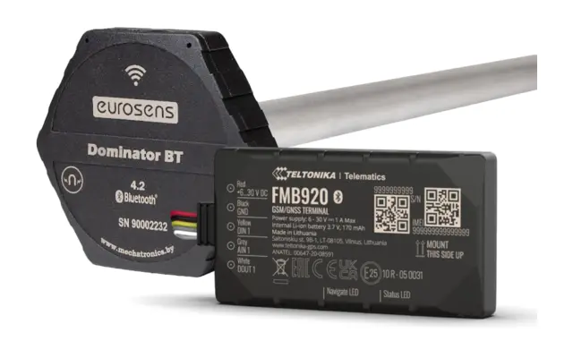 Capacitive fuel level sensor with GPS tracker